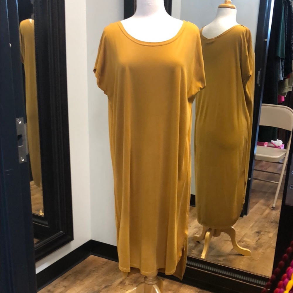 Double Zero Casual Mustard Yellow Dress